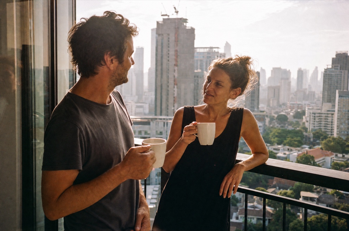 Blick vom Balkon einer Wohnung in Bangkok